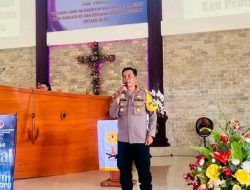 Kapolsek Maesa AKP Ferry F. Padama , SH Menyampaikan Pesan Natal di Hari Ke Dua Di Tanggal 26 Desember 2025 Di Gedung Gereja Jemaat GMIM ” Eklesia” Kelurahan Wangurer Barat