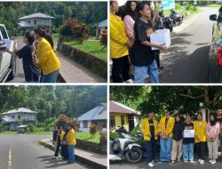 Polnustar Bergerak: Aksi Peduli Kasih Serentak di Tiga Wilayah Sangihe untuk Korban Bencana Sitaro