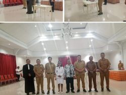 Bupati Michael Thungari Lantik Adelien Tempomona Sebagai Pj. Kapitalaung Kampung Biru
