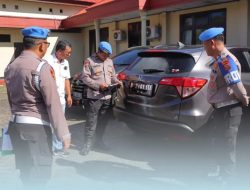 Tertibkan Internal, Propam Polres Minut Gelar Razia Kendaraan dan Kelengkapan Berkendara Anggota Polri