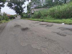 Jalan Berlubang Di Depan Pondok Pesantren Syarifuddin Membahayakan keselamatan Pengguna Jalan
