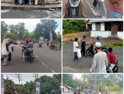 Remaja Masjid At-Taqwa Bahembang Bagikan Takjil kepada Pengguna Jalan