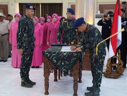 Dankorbrimob Polri Pimpin Upacara Pelantikan Jabatan Teknisi Utama Tk. I dan Tk. II