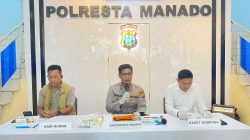 Polresta Manado Rilis Dua Kasus Sabu, 2 Tersangka Diamankan