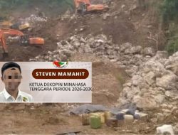 Baru Dilantik Ketua Dekopin Mitra Diduga Steven Mamahit Bos PETI di Ratatotok Bebas Beroperasi Tanpa Takut APH