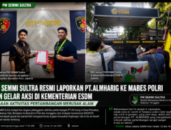 PW SEMMI Sultra Laporkan PT Almharig ke Bareskrim Polri, Desak Kementerian ESDM Evaluasi Aktivitas Pertambangan di Pulau Kabaena