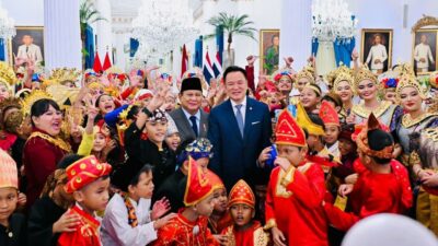 Presiden Prabowo Jamu PM Tailan dalam Santap Malam Resmi Bernuansa Budaya Nusantara